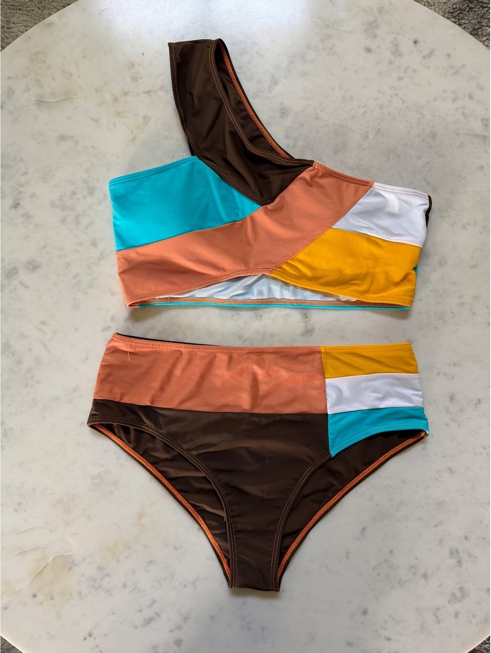 One Shoulder Bikini- Size Large